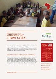 KINDERN EINE STIMME GEBEN - Gemeinsam für Afrika