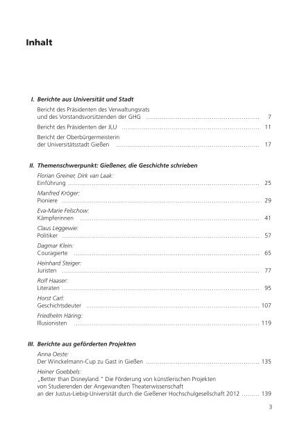 Gießener Universitätsblätter 2013 - Gießener Hochschulgesellschaft