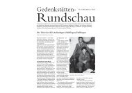Gedenkstätten-Rundschau Nr. 6 - Gedenkstättenverbund Gäu ...
