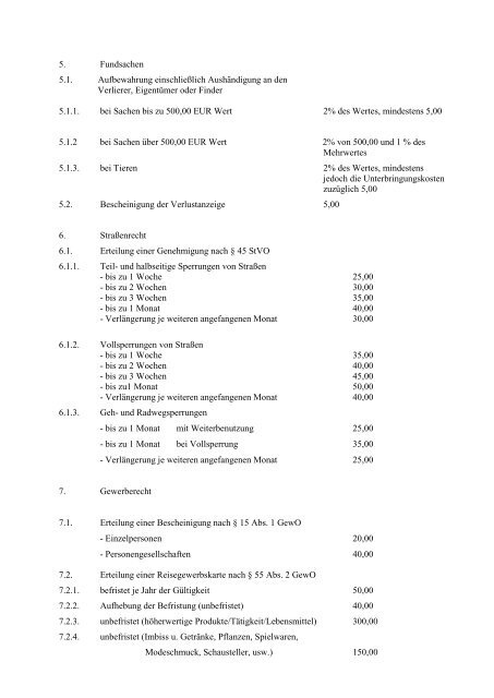 zum Download der Verwaltungskostensatzung - Gemeinde Machern