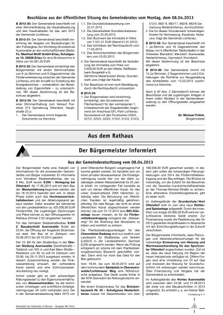 AMTSBLATT - Gemeinde Lichtenau