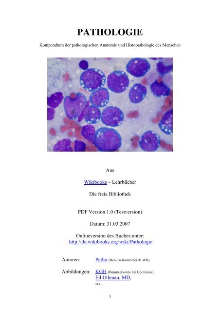 1. Einführung in die Pathologie - Wikimedia