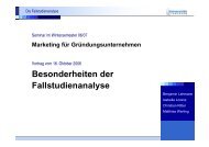 Besonderheiten der Fallstudienanalyse - GMLG