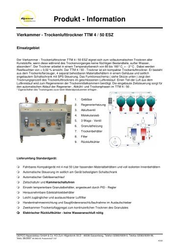 Produkt - Information - Gerco