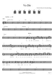 Vo Dir (Lead Sheet PDF) - Gitarre & Musik