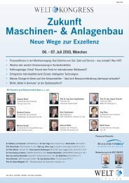 Zukunft Maschinen- & Anlagenbau - Global Value Management