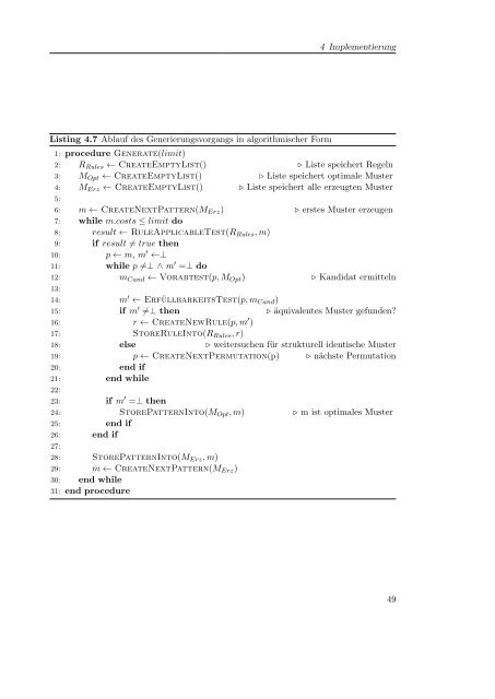 Generierung lokaler Optimierungen - IPD Snelting