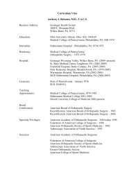 Curriculum Vitae - Geisinger Health System