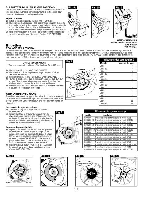 Retractable Air & Water Hose Reels Parts and Technical Service ...