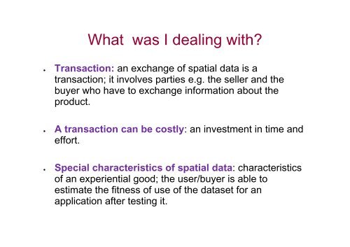 Measuring Transaction Costs in Spatial Data Infrastructures ...