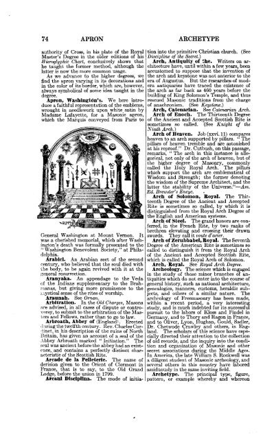 Mackey A G - Encylopedia of Freemasonry - The Grand Masonic ...