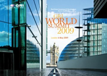 London 6 May 2009 - Global Real Estate Institute