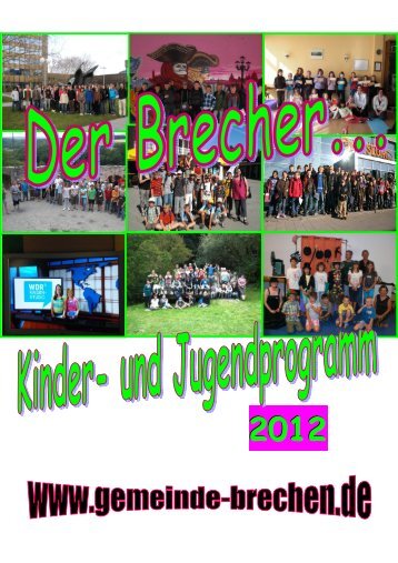 Jugendprogramm 2012 aktuell - Gemeinde Brechen