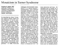 Mosaicism in Turner Syndrome - GGH Journal