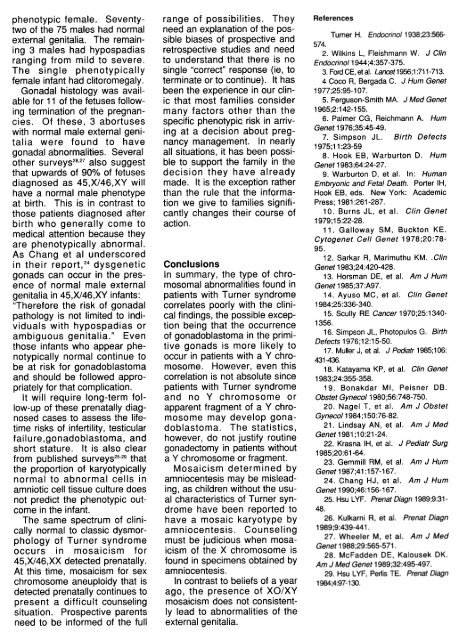 Mosaicism in Turner Syndrome - GGH Journal