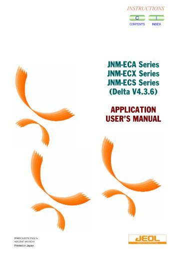 JNM-ECA Series JNM-ECX Series JNM-ECS Series - George Fox ...