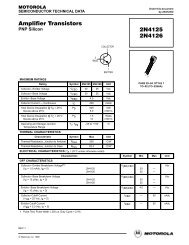Amplifier Transistors - Datasheet Catalog