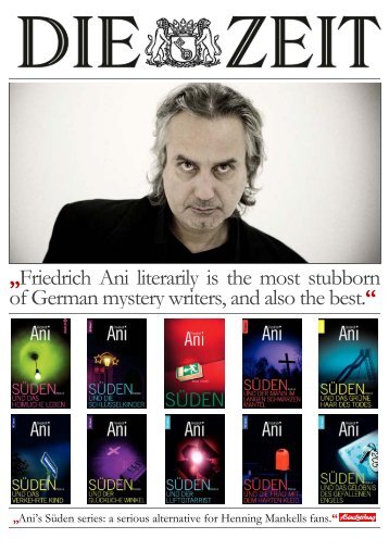 Booklet | Friedrich Ani | Crime novels