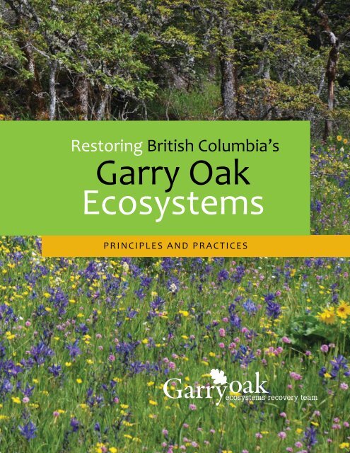 whole book (37 MB PDF) - Garry Oak Ecosystems Recovery Team