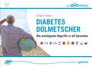DIABETES DOLMETSCHER - Gesundheitsberatung