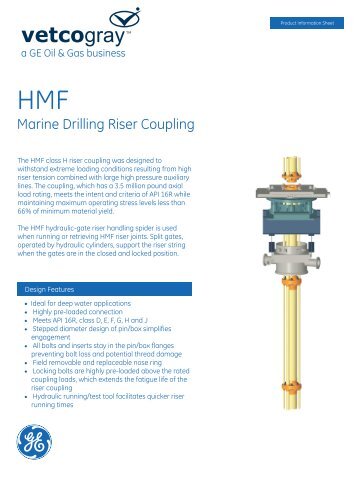 vectogray hmf e-h marine riser - Hydril Pressure Control, a GE Oil ...