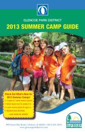 2013 SUMMER CAMP GUIDE - Glencoe Park District