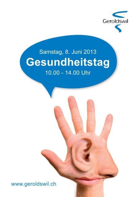 Flyer Gesundheitstag - Geroldswil