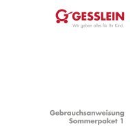 Download Gebrauchsanleitung - Gesslein