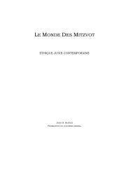 Le Monde des Mitzvot Ethique contemporaine.pdf - Communauté ...