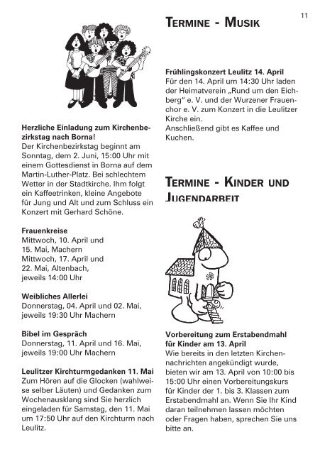 April / Mai 2013 NR. 32 - Gemeinde Machern