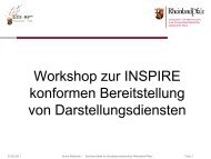 INSPIRE konforme Bereitstellung von Darstellungsdiensten