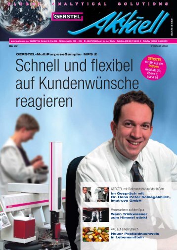 GERSTEL Aktuell Nr. 30 (pdf; 0,69 MB) - Gerstel GmbH & Co.KG