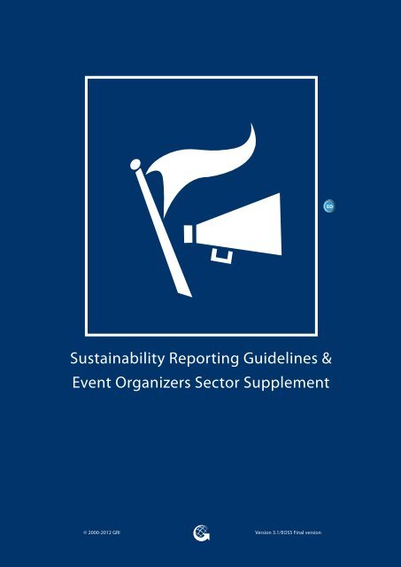 Event Organizers Sector Supplement - Global Reporting Initiative