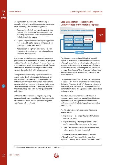 Event Organizers Sector Supplement - Global Reporting Initiative