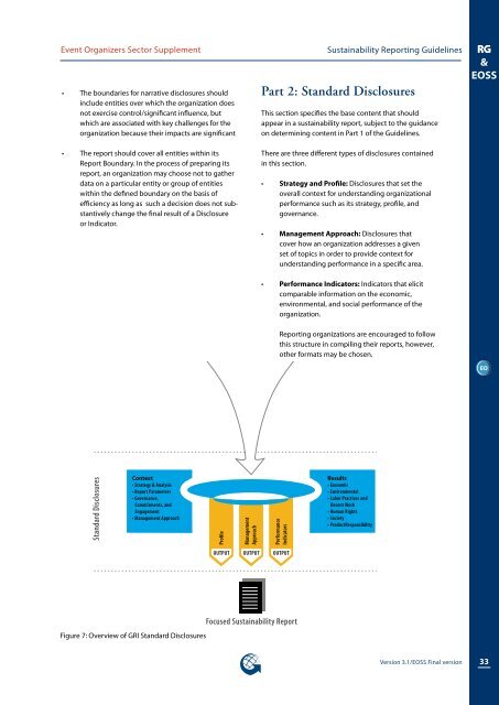 Event Organizers Sector Supplement - Global Reporting Initiative