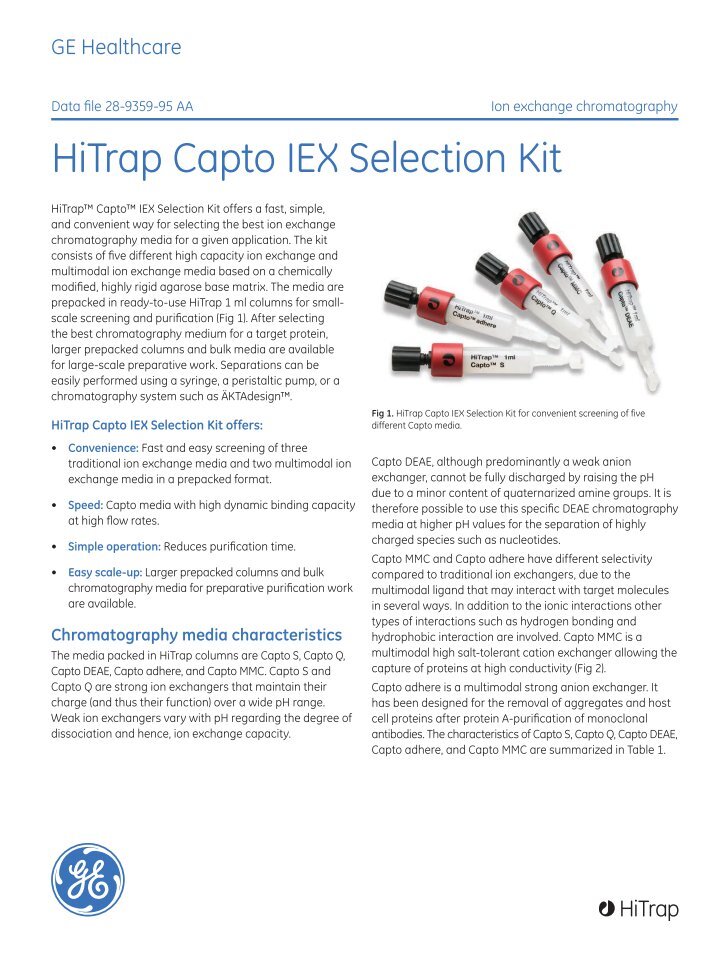 hitrap capto q pdf