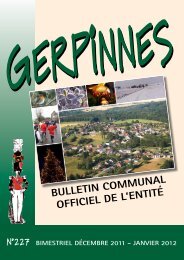 Bulletin communal officiel de l'entité - Gerpinnes