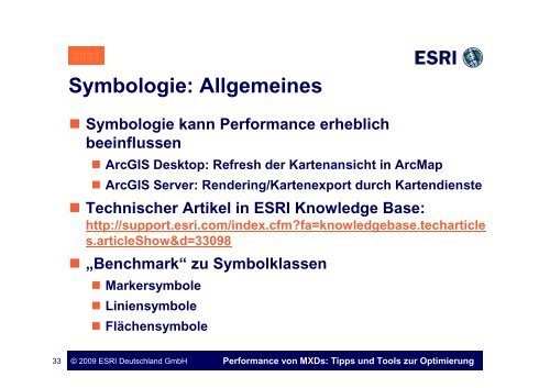 Performance von MXDs: Tipps und Tools zur ... - AG GIS-Küste