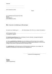 Ansuchen Aufstellung von Blumentrögen - Gerasdorf