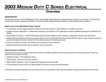 ELECTRICAL ... - GM UPFITTER