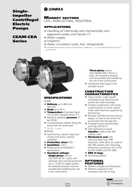 CEA-CA SERIES