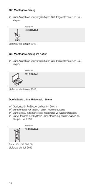 Geberit Neuheiten und Highlights