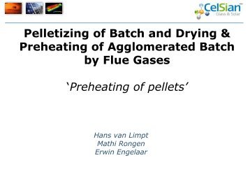 Batch and cullet preheating or - GlassTrend