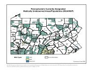 Pennsylvania's Currently Designated Medically Underserved Areas ...