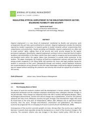 regulating atypical employment in the malaysian private - Global ...