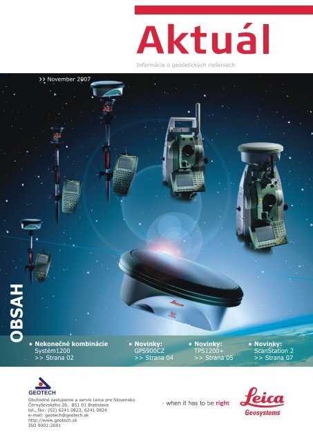 novinky z produkcie Leica - Geotech