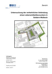 Untersuchung der verkehrlichen Anbindung eines ... - Stadt Geldern