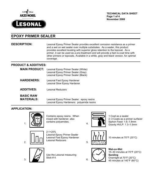 Lesonal Epoxy Primer Sealer - Globalsafetynet.com