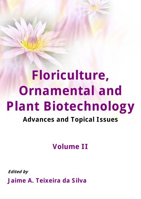 Floriculture, Ornamental and Plant Biotechnology - Global Science ...