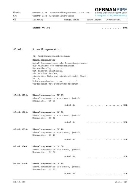 German Pipe Langtext